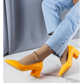 Escarpins à talons orange Gail 1
