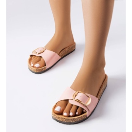 BM Claquettes roses à boucle Benoit 2