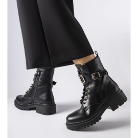 Bottines classiques noires avec boucle Capistrano le noir 1