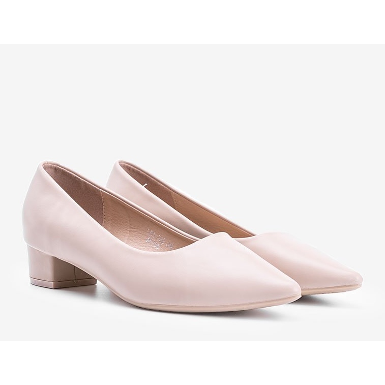 Escarpins beiges sur un montant Zafira bas 1 Escarpins beiges sur un montant Zafira bas 1