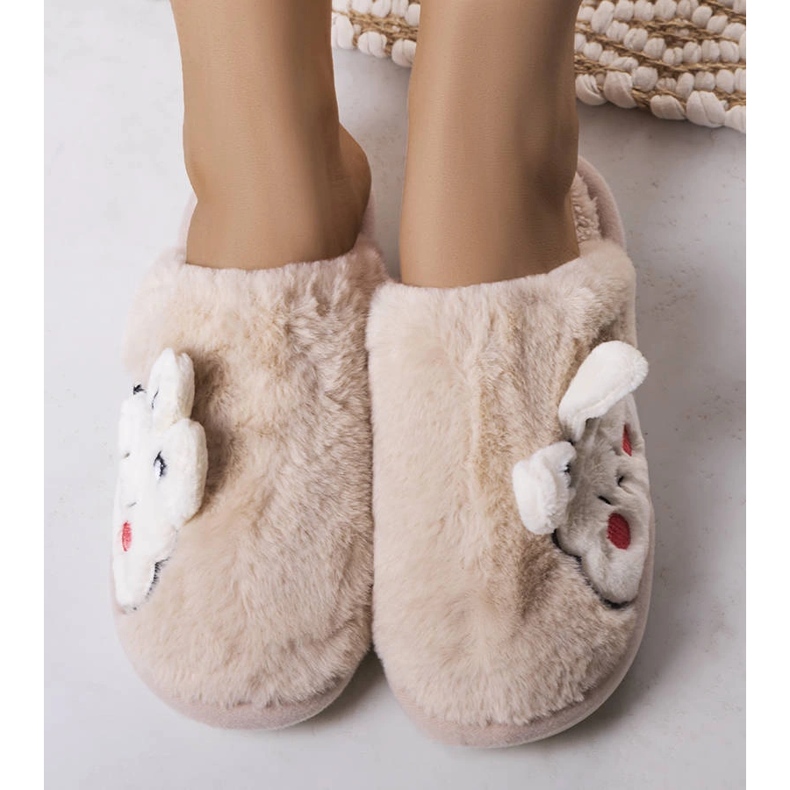 Chaussons souples Half Bunny beiges 1 Chaussons souples Half Bunny beiges 1