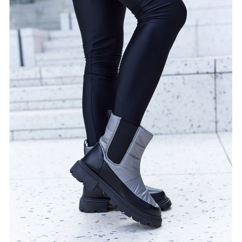 Bottes de neige isolées Galvani grises 2 Bottes de neige isolées Galvani grises 2