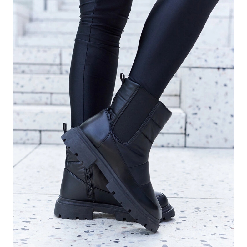 Bottes de neige isolées Galvani noires le noir 2