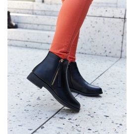 Bottines plates isolées noires Paien le noir 3