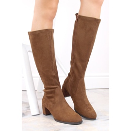 Bottes isolées camel foncé pour femmes de Sergio Leone brun 3
