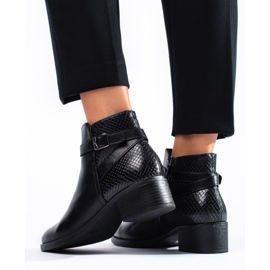 W. Potocki Bottines à talons hauts femme Potocki noires le noir 3