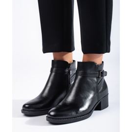 W. Potocki Bottines à talons hauts femme Potocki noires le noir 1