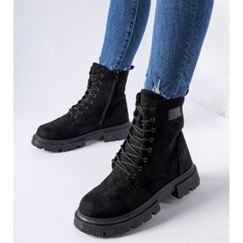 Inna Bottes isolées en éco-daim Mestervi noires le noir 2