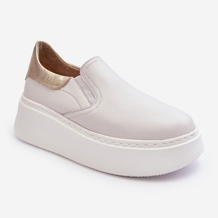 Chaussures de sport en cuir pour femmes sur la plateforme, blanches Lemar Manish 1 Chaussures de sport en cuir pour femmes sur la plateforme, blanches Lemar Manish 1