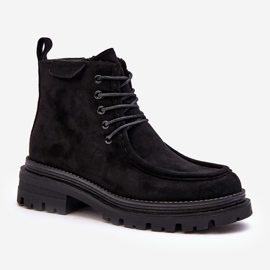Bottines avec fermeture éclair pour femme, noir Apolosi le noir 1