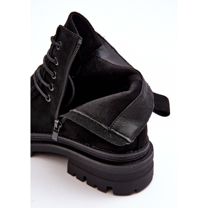 Bottines avec fermeture éclair pour femme, noir Apolosi le noir 2