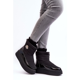 Bottes de neige à enfiler à plateforme pour femmes, noir Gattea le noir 2 Bottes de neige à enfiler à plateforme pour femmes, noir Gattea le noir 2