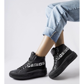 Baskets isolées noires Big Star MM274010 1