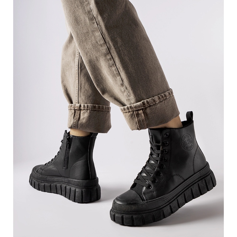 Baskets isolées noires Big Star MM274625 le noir 1