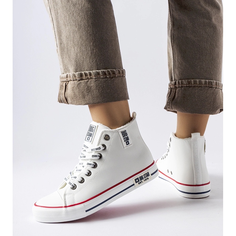 Baskets isolées blanches Big Star KK274597 1