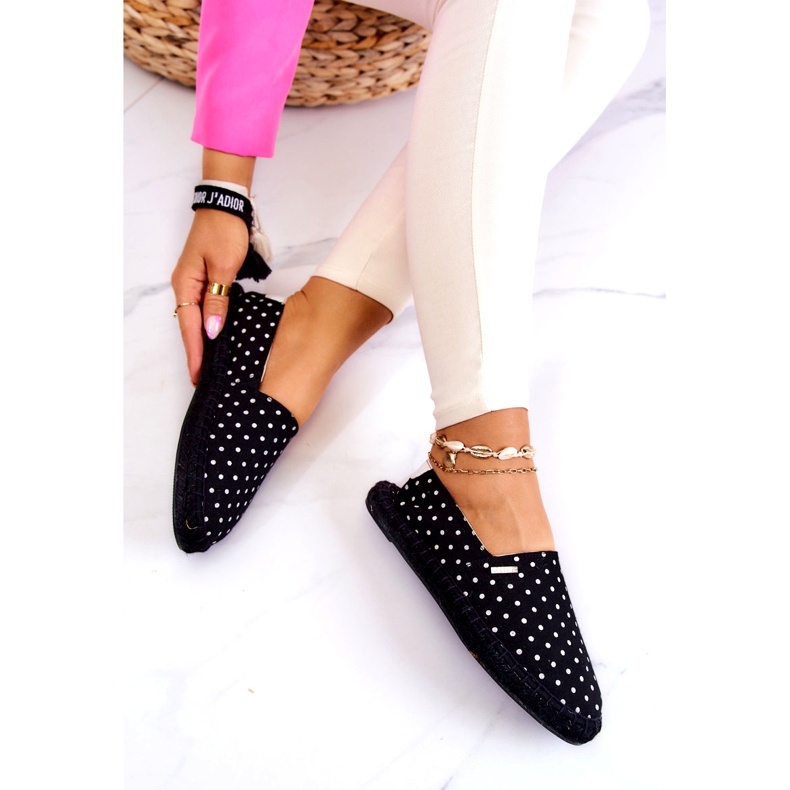 Espadrilles Femme À Pois Big Star JJ274867 Noir le noir 4