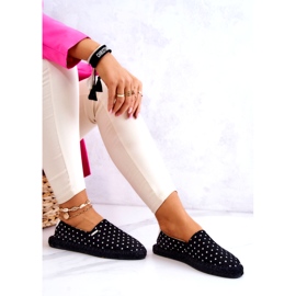 Espadrilles Femme À Pois Big Star JJ274867 Noir 3