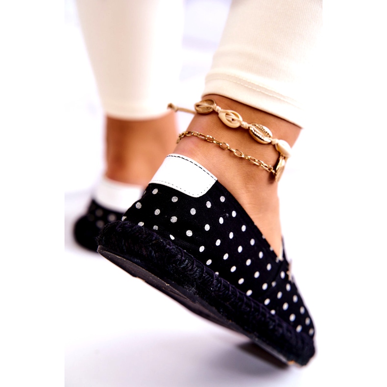 Espadrilles Femme À Pois Big Star JJ274867 Noir le noir 2