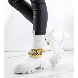 Bottines Croydon blanches 2