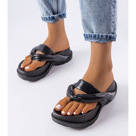 BM Sandales plateformes noires Lachapelle le noir 1