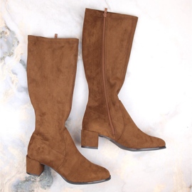 Bottes isolées camel foncé pour femmes de Sergio Leone brun 5