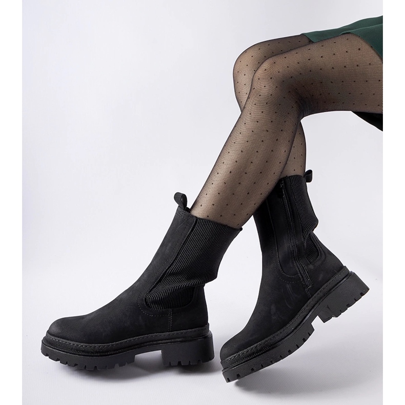 Bottes hautes isolées noires Bernardo 1