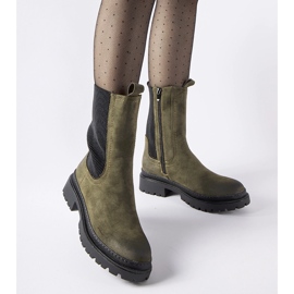 Bottes hautes isolées vertes de Bernardo 1