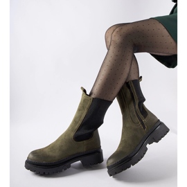 Bottes hautes isolées vertes de Bernardo 2