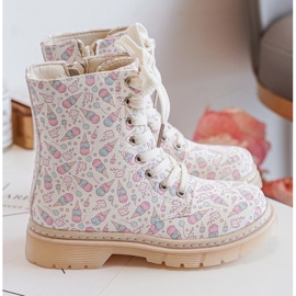 Bottines isolées pour enfants avec fermeture éclair, Beige Dolida 1 Bottines isolées pour enfants avec fermeture éclair, Beige Dolida 1