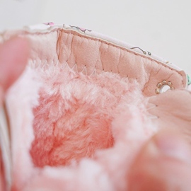 Bottines isolées pour enfants avec fermeture éclair, rose Dolida 2 Bottines isolées pour enfants avec fermeture éclair, rose Dolida 2