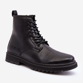 Bottes isolées Trappers avec fermeture éclair noir Big Star MM174080 1