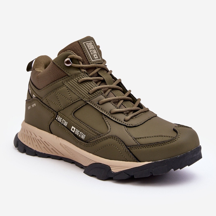 Chaussures de trekking isolées vertes Big Star MM174163 1 Chaussures de trekking isolées vertes Big Star MM174163 1