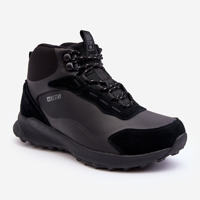 Chaussures de trekking isolées pour hommes noires Big Star MM174334 le noir 1