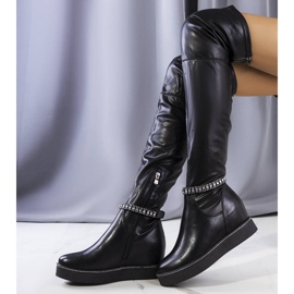 PA1 Bottes compensées noires de Loera le noir 1