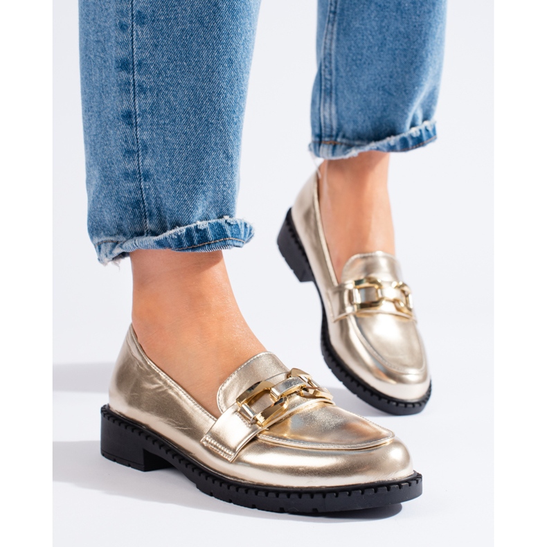 Chaussures dorées femme Shelovet d'or 1