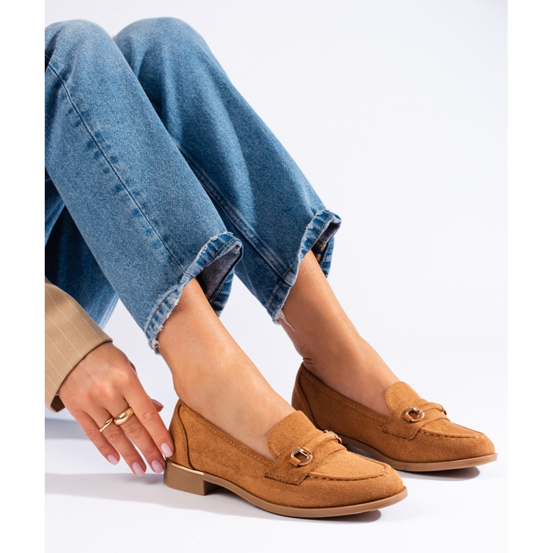 Lords femme Shelovet en daim camel brun 1