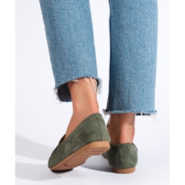 Lords en daim confortables pour femmes, vert Shelovet 2