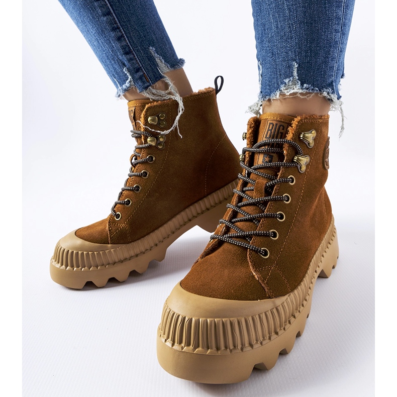 Travailleurs du cuir marron Big Star KK274520 brun 2