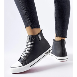 Baskets isolées noires Big Star KK274598 1