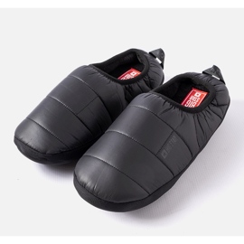 Big Star Chaussons isolés noirs pour hommes KK174363 906 1