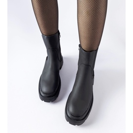 Bottines isolées massives noires par Banaudon le noir 1