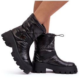 PH2 Bottines femme à semelle massive et talon plat, Noir Werikse le noir 7