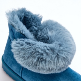 PS1 Bottes de neige isolées pour femme avec décoration, bleu Siriol 2