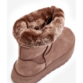 PS1 Bottes de neige isolées en fourrure pour femmes Beige foncé Abrams 2