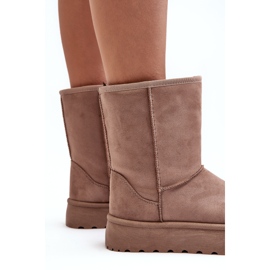PS1 Bottes de neige isolées en fourrure pour femmes Beige foncé Abrams 6