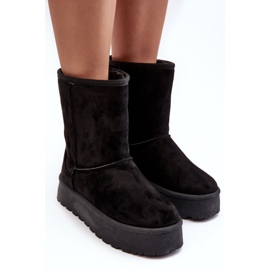 PS1 Bottes de neige isolées en fourrure Abrams noires pour femmes le noir 4
