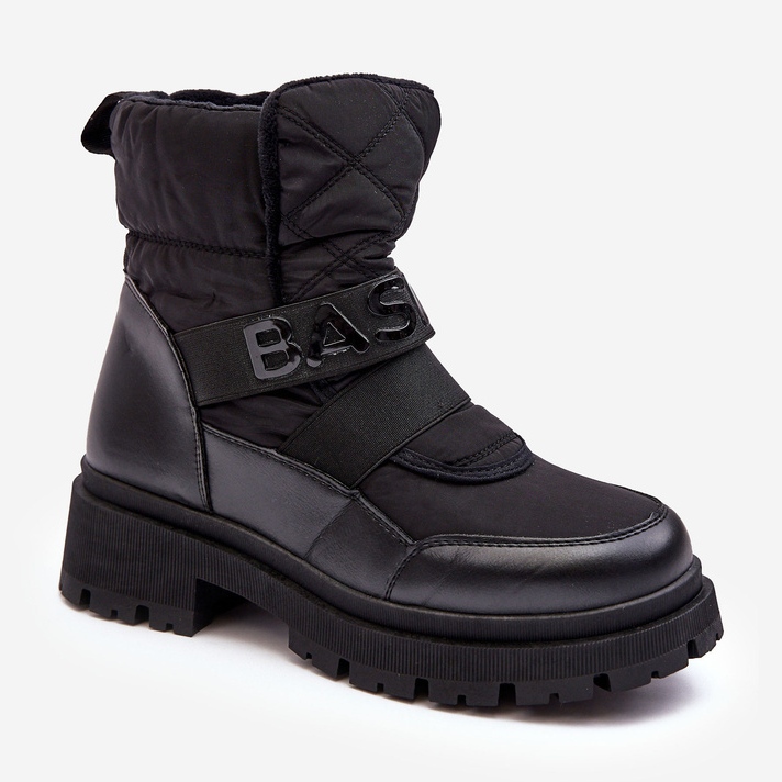 PS1 Bottes de neige isolées à fermeture éclair pour femmes noires Zeva 1