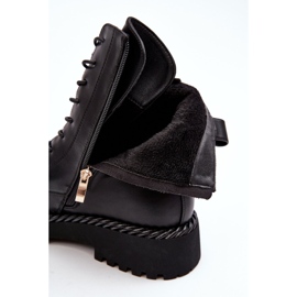 Bottes Worker Pour Femme Avec Décoration Noir S.Barski MR870-68 2