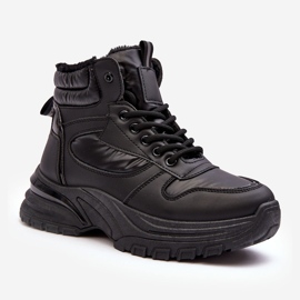 PE1 Chaussures De Sport Isolées À Lacets Pour Femme Noir Dejana 1