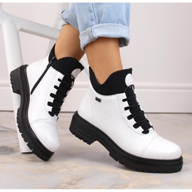 Bottines femme imperméables, confortables et isolées, blanches, Rieker Tex Y3163-80 1 Bottines femme imperméables, confortables et isolées, blanches, Rieker Tex Y3163-80 1